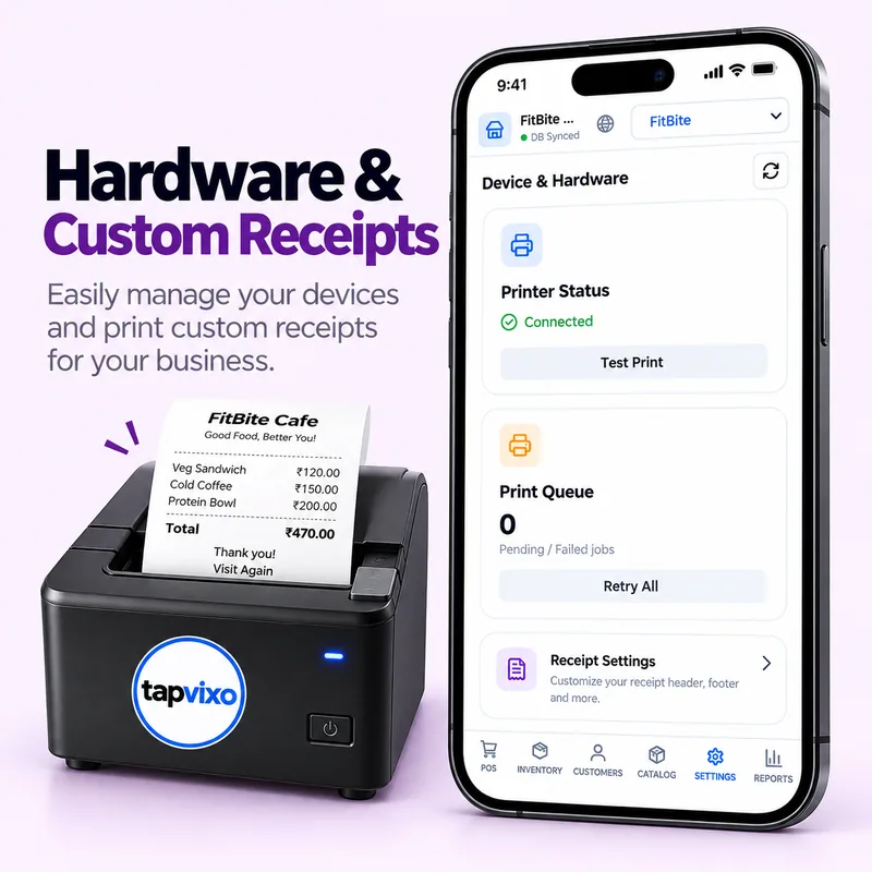 Hardware & custom receipts