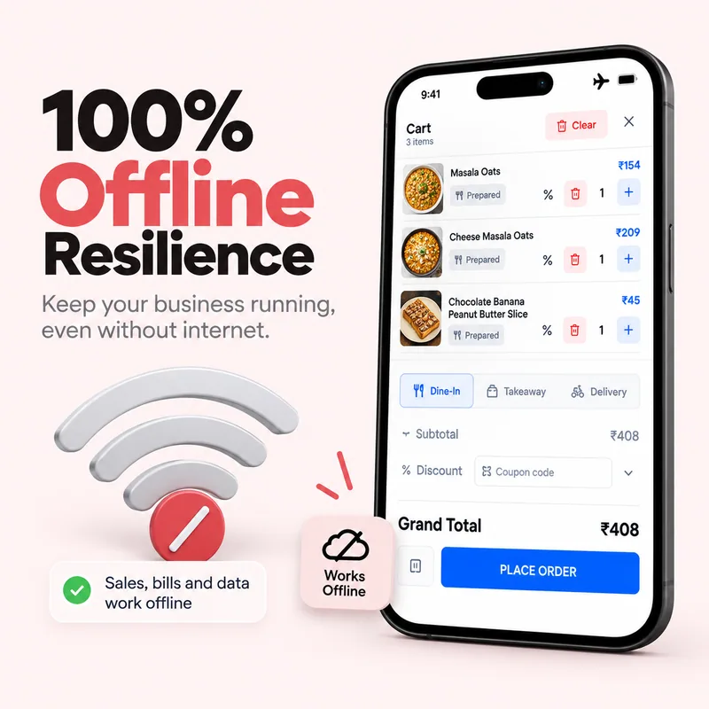 Billing offline on the Tapvixo till